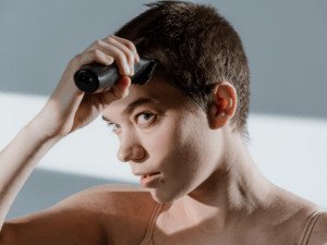Shaving head using clippers