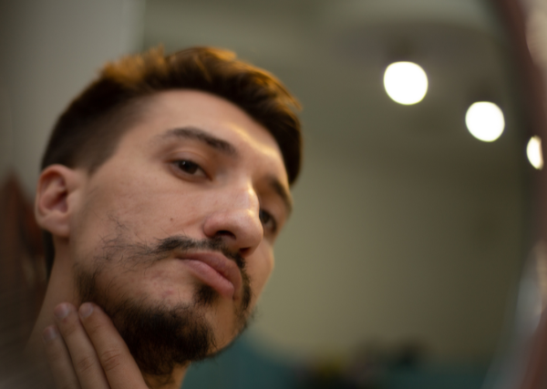 guy with patchy beard