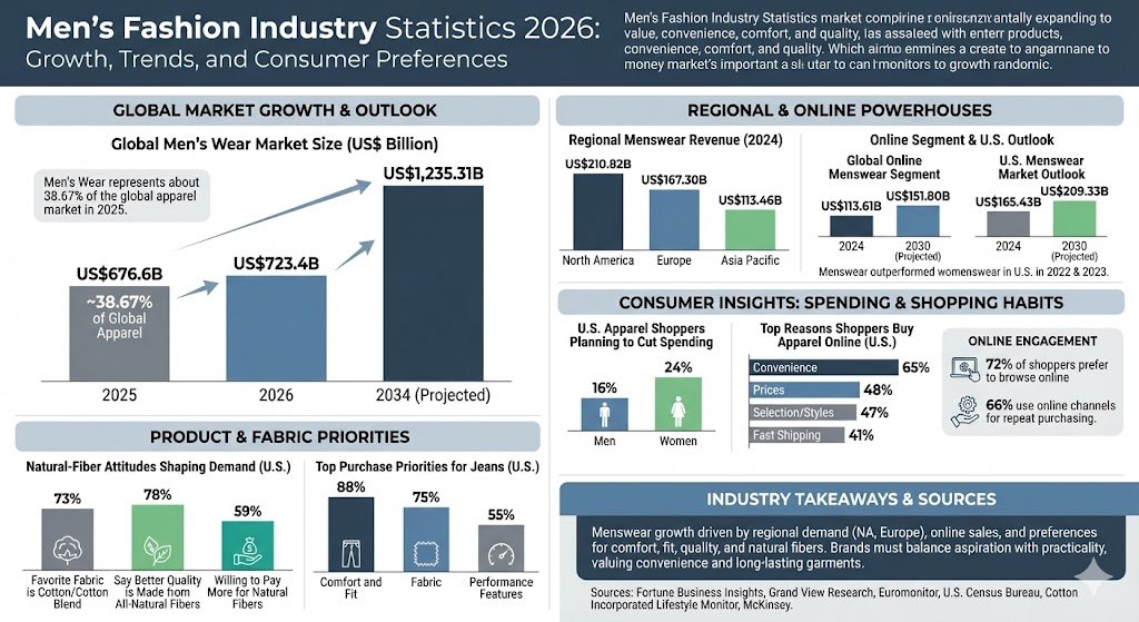 men’s fashion industry statistics